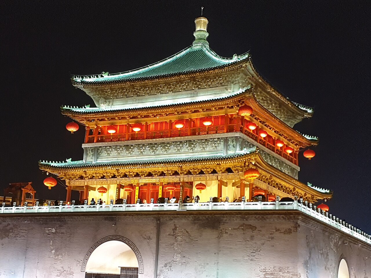 西安钟楼夜景